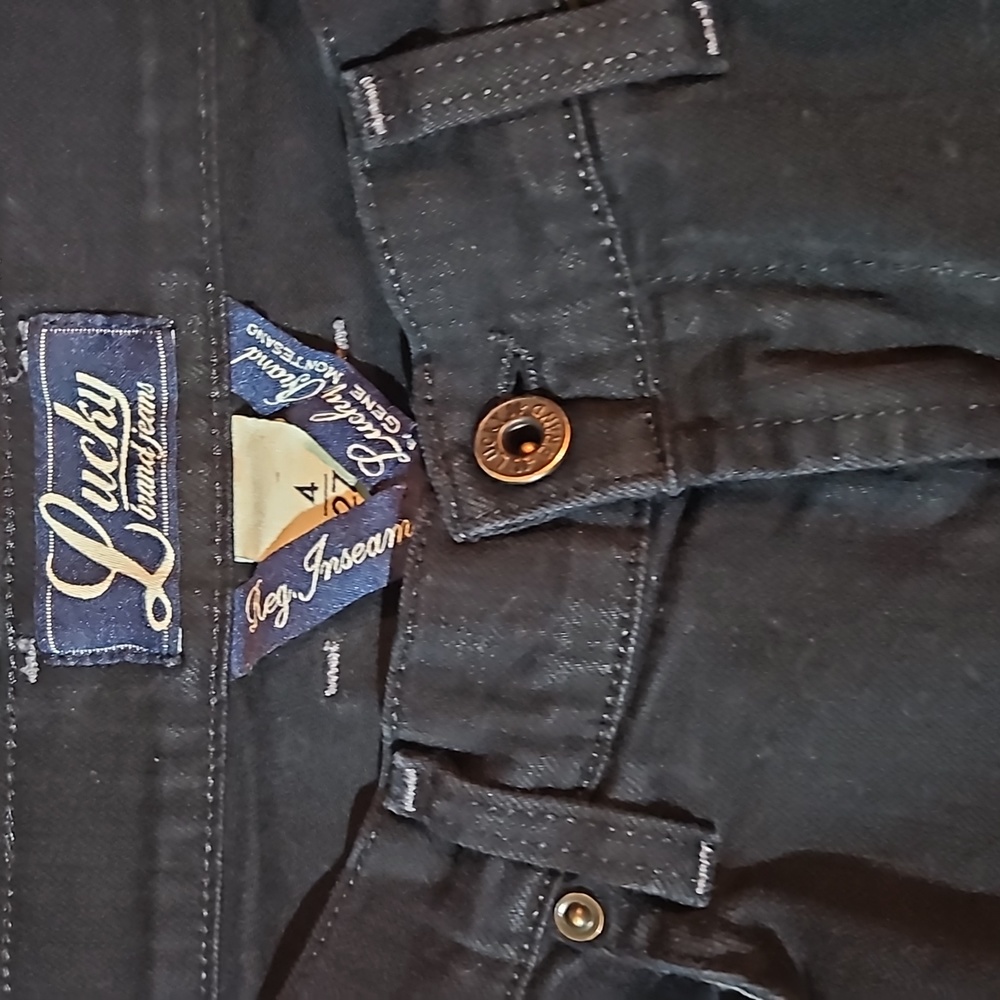 Lucky Brand black jeans low rise women's size 4/27